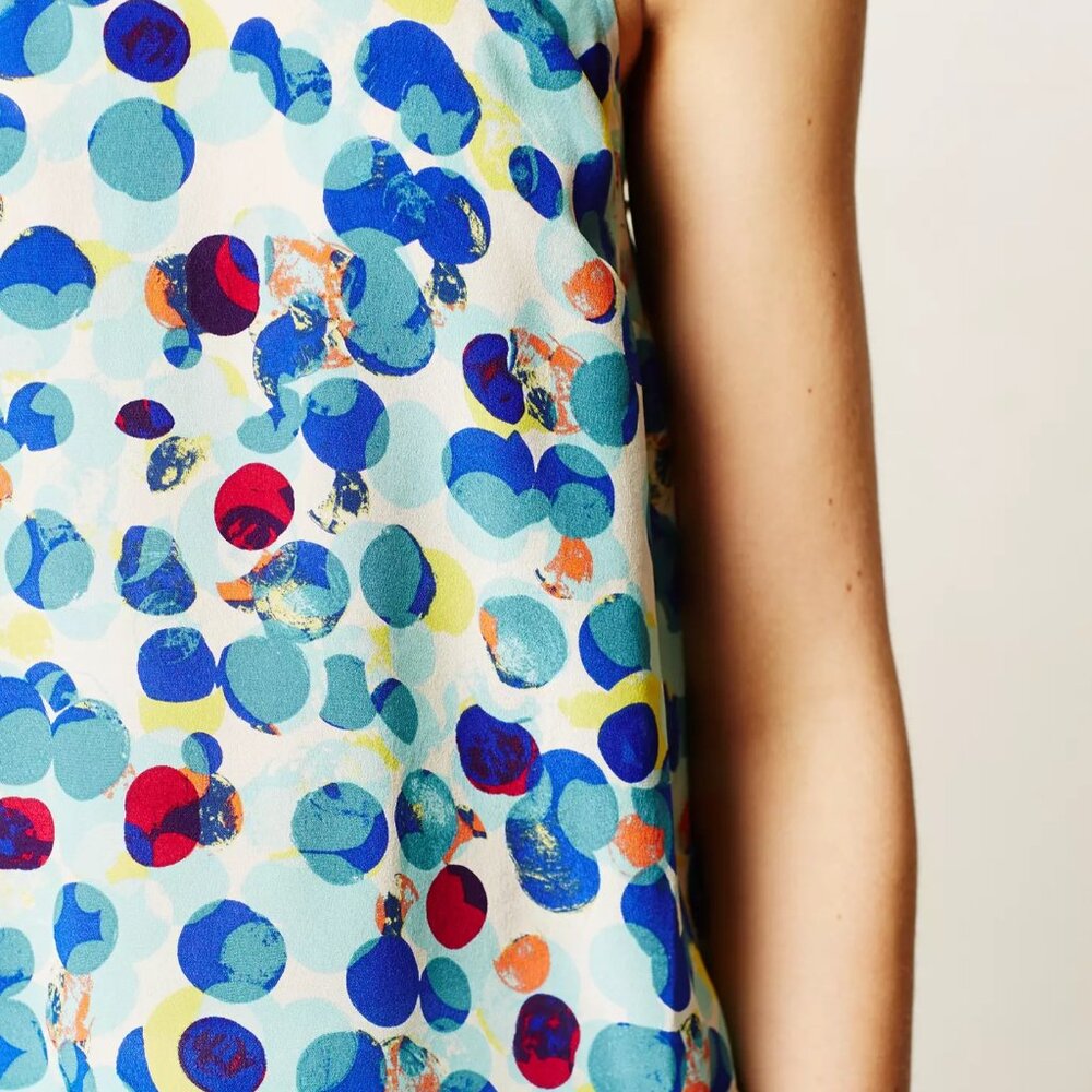 Anthropologie Maeve | Zaballa strap camisole artist dot tank Size 4 - Picture 8 of 8